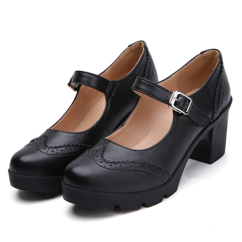 Colette Contrast Mary Jane Heels