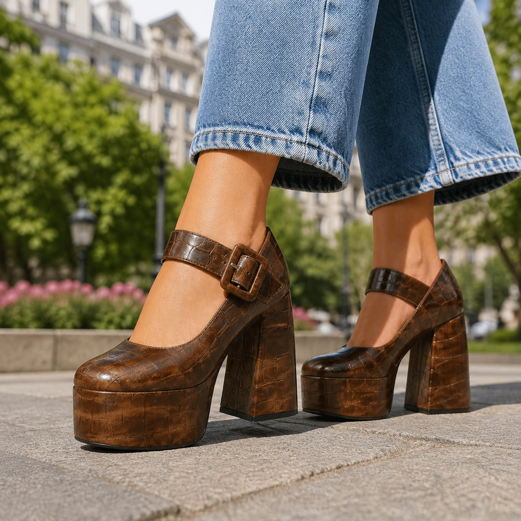 Carmela Platform Mary Jane Heels