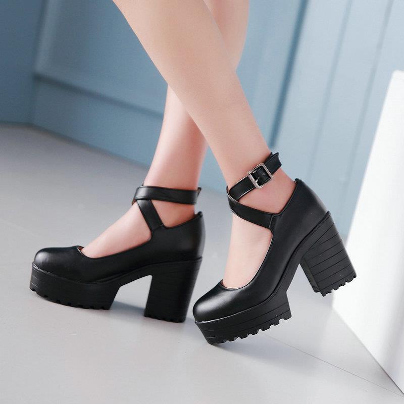 Bianca Platform Mary Jane Heels