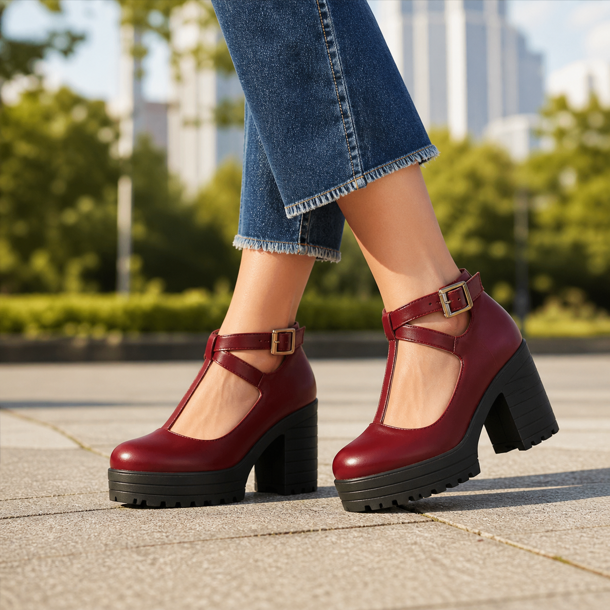 Bianca Platform Mary Jane Heels