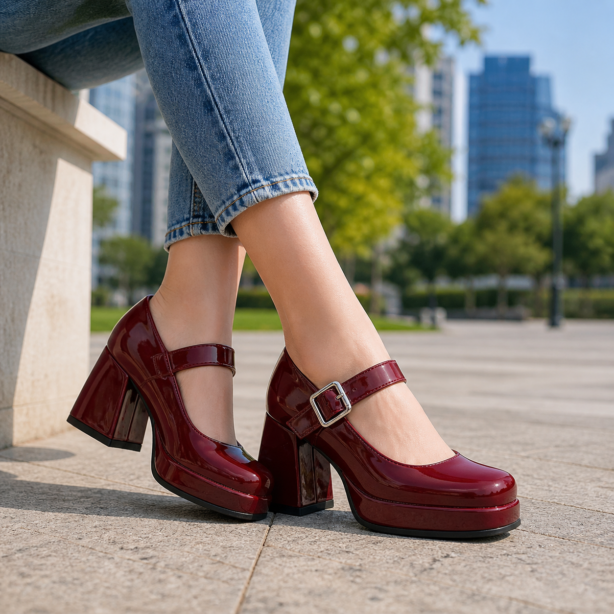 Elise Slingback Platform Heels