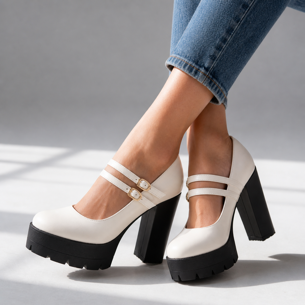 Elara T-Strap Heels