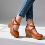 Camille Cross-Strap Wedges