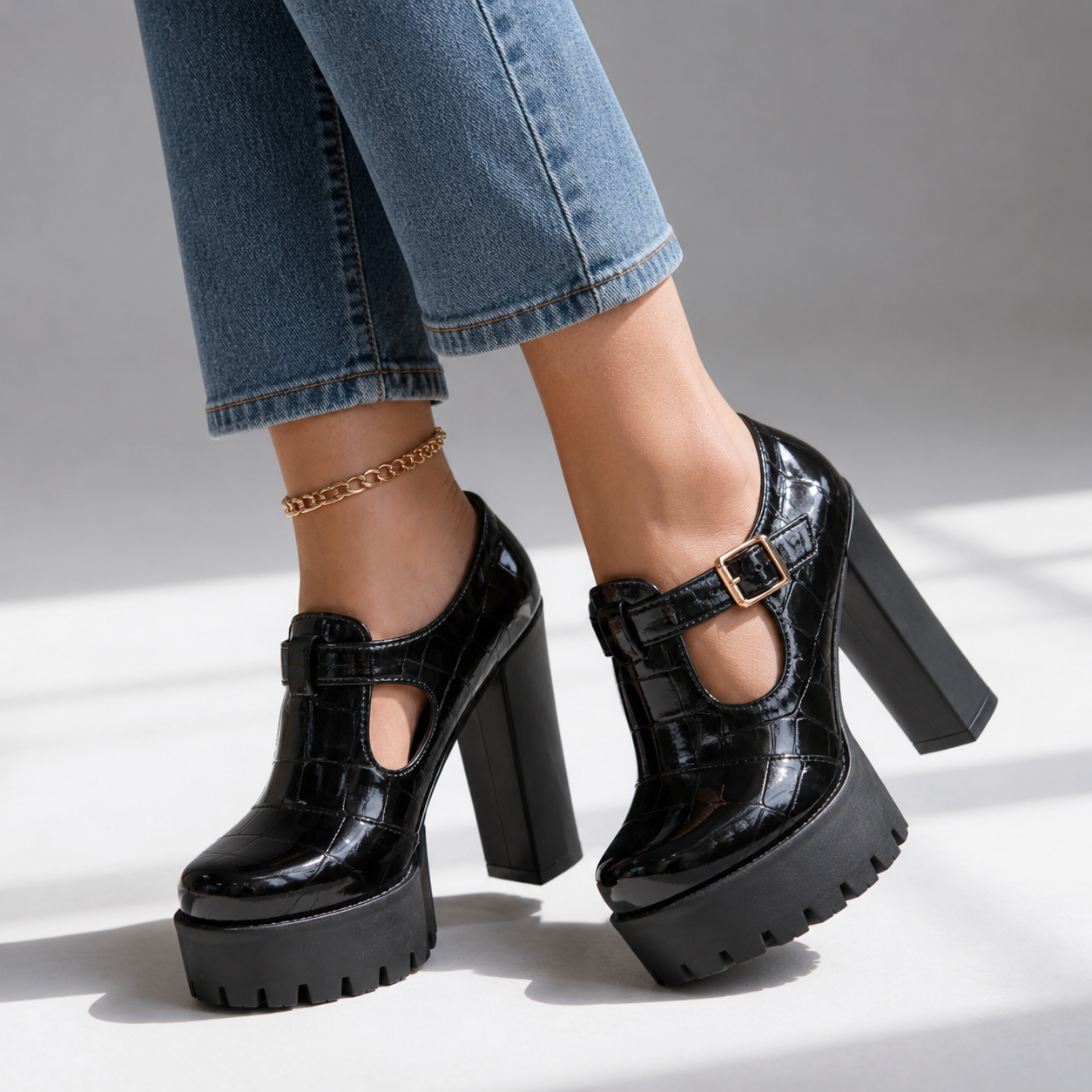 Valeria Platform Strap Heels
