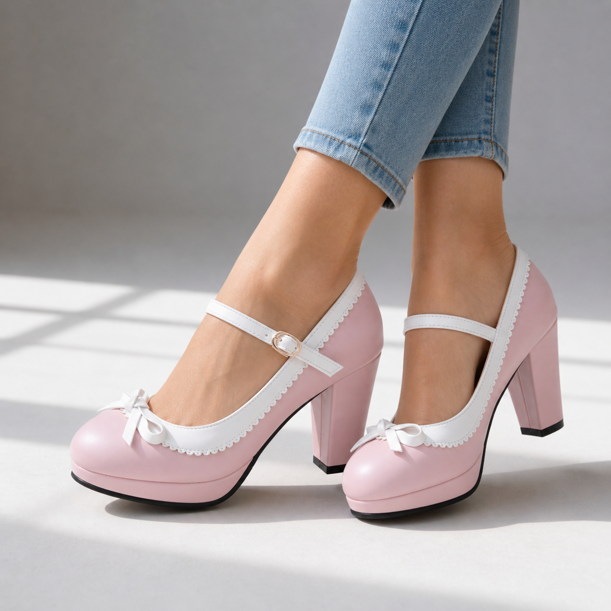 Luna Bow Mary Jane Heels - Sienna Rue