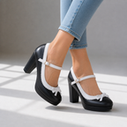 Luna Bow Mary Jane Heels - Sienna Rue