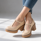Elodie T-Strap Platform Heels