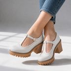 Elodie T-Strap Platform Heels
