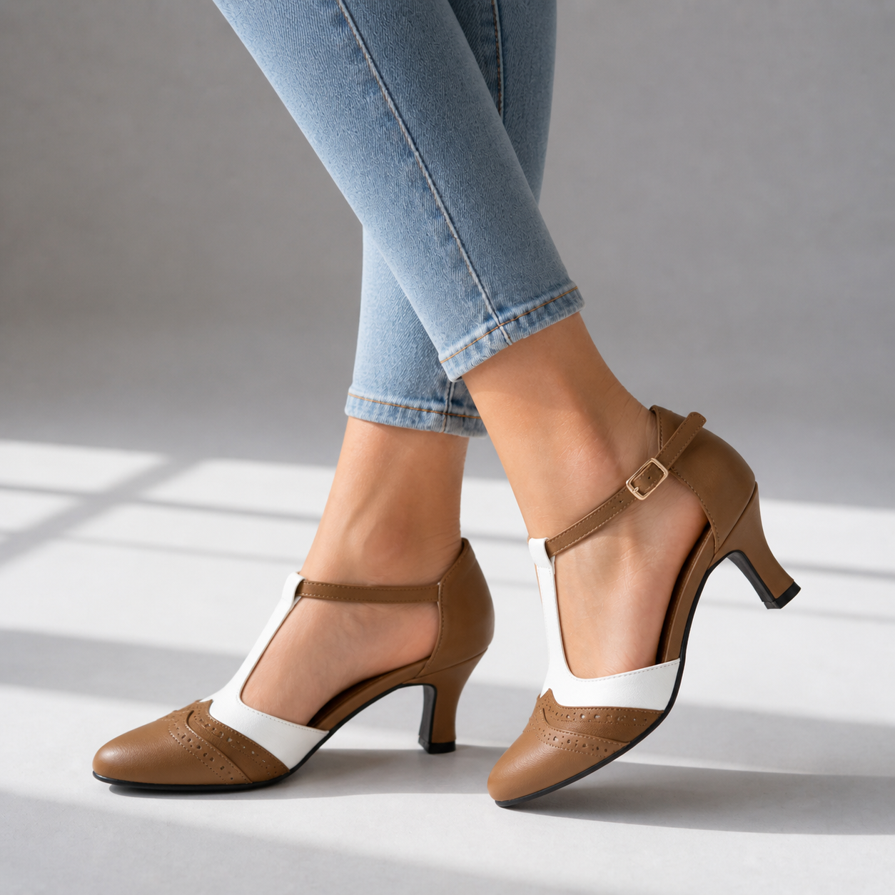 Rosalie Vintage T-Strap Heels