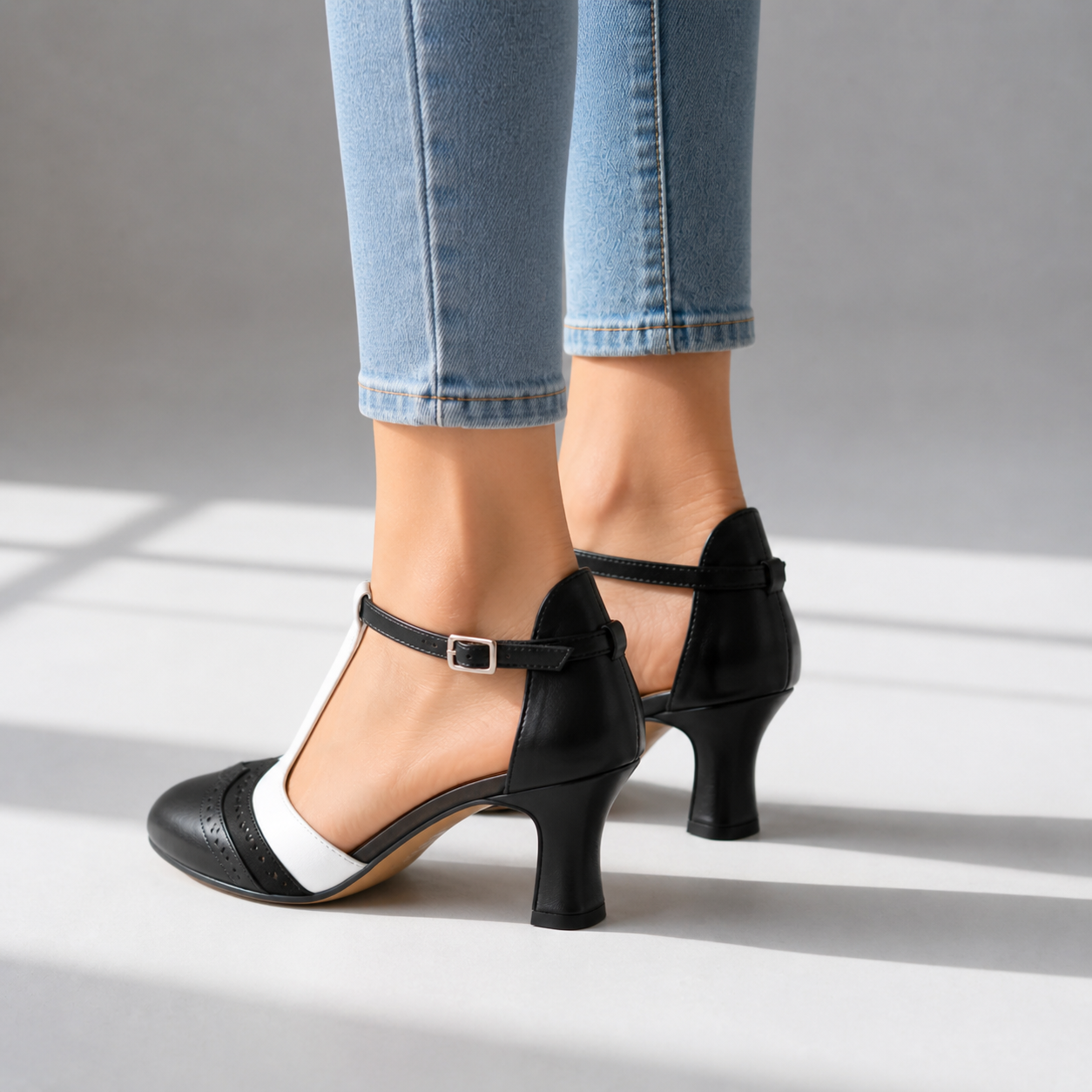 Rosalie Vintage T-Strap Heels