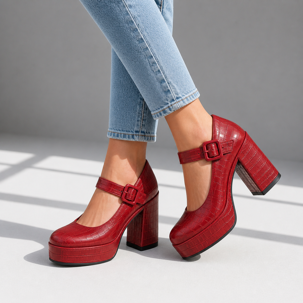 Carmela Platform Mary Jane Heels